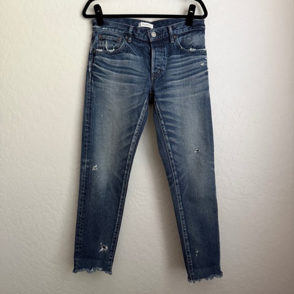 Moussy‎ Women's Distressed Hem Denim Jeans Sz 27